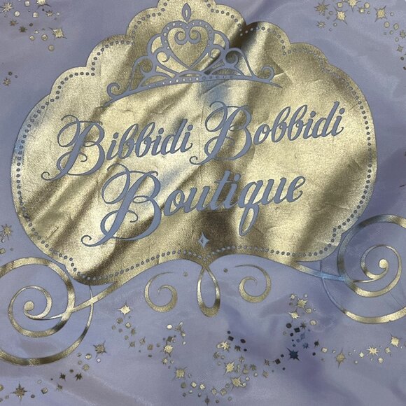 Disney Bibbidi Bobbidi Boutique Pink Drawstring Backpack With Gold Glitter Desig - Picture 4 of 5